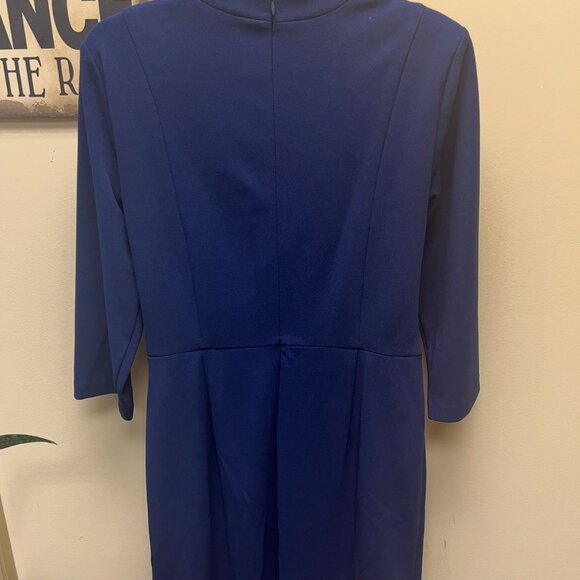 Adrianna Papell 3/4 Sleeve Navy Dress - Picture 3 of 3